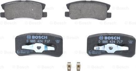 BOSCH 0 986 424 717 - Тормозные колодки, дисковые, комплект parts5.com