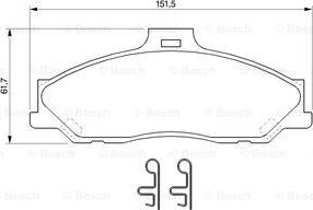 BOSCH 0 986 424 720 - Тормозные колодки, дисковые, комплект parts5.com