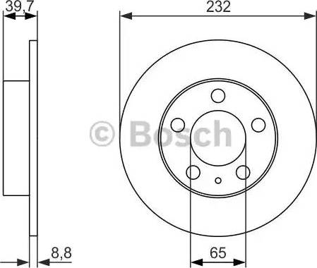 BOSCH 0 986 479 915 - Тормозной диск parts5.com