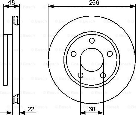 BOSCH 0 986 479 463 - Тормозной диск parts5.com