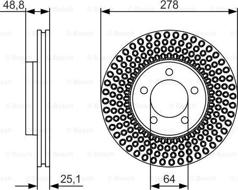 BOSCH 0 986 479 699 - Тормозной диск parts5.com