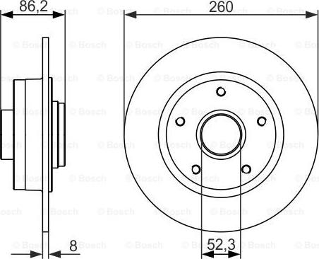 BOSCH 0 986 479 684 - Тормозной диск parts5.com