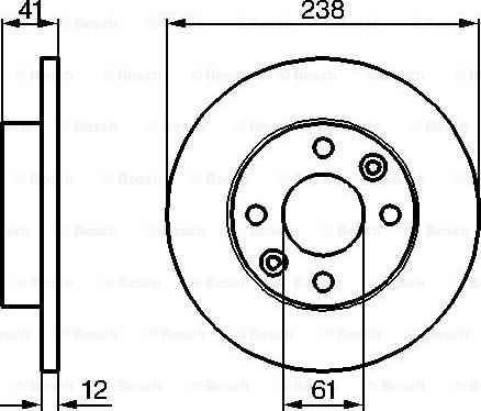 BOSCH 0 986 479 165 - Тормозной диск parts5.com