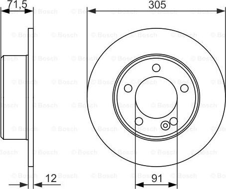 BOSCH 0 986 479 714 - Тормозной диск parts5.com