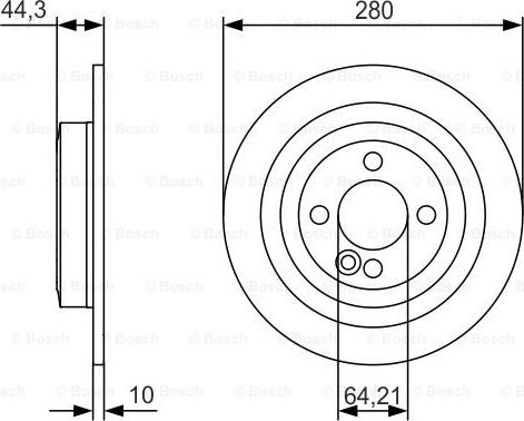 BOSCH 0 986 479 A08 - Тормозной диск parts5.com