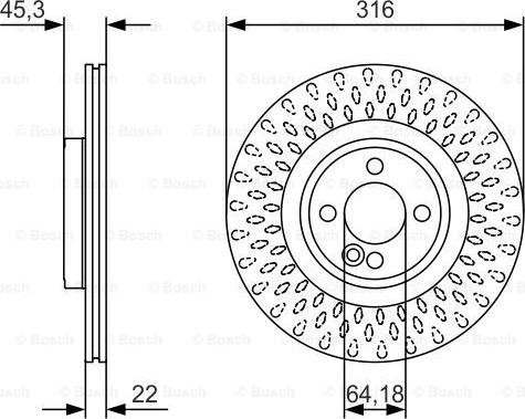 BOSCH 0 986 479 A07 - Тормозной диск parts5.com