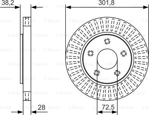 BOSCH 0 986 479 B17 - Тормозной диск parts5.com