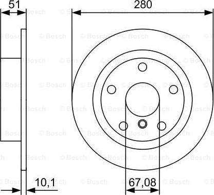 BOSCH 0 986 479 C92 - Тормозной диск parts5.com