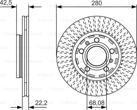 BOSCH 0 986 479 C89 - Тормозной диск parts5.com