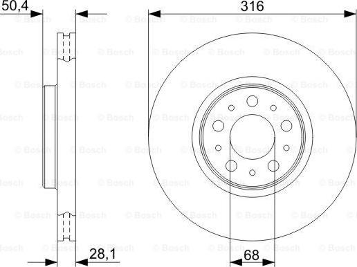 BOSCH 0 986 479 C85 - Тормозной диск parts5.com