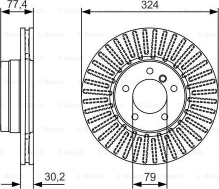 BOSCH 0 986 479 D39 - Disco de freno parts5.com