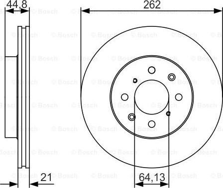 BOSCH 0 986 479 R80 - Тормозной диск parts5.com