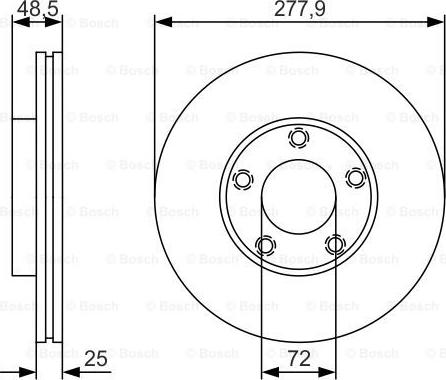 BOSCH 0 986 479 R83 - Тормозной диск parts5.com