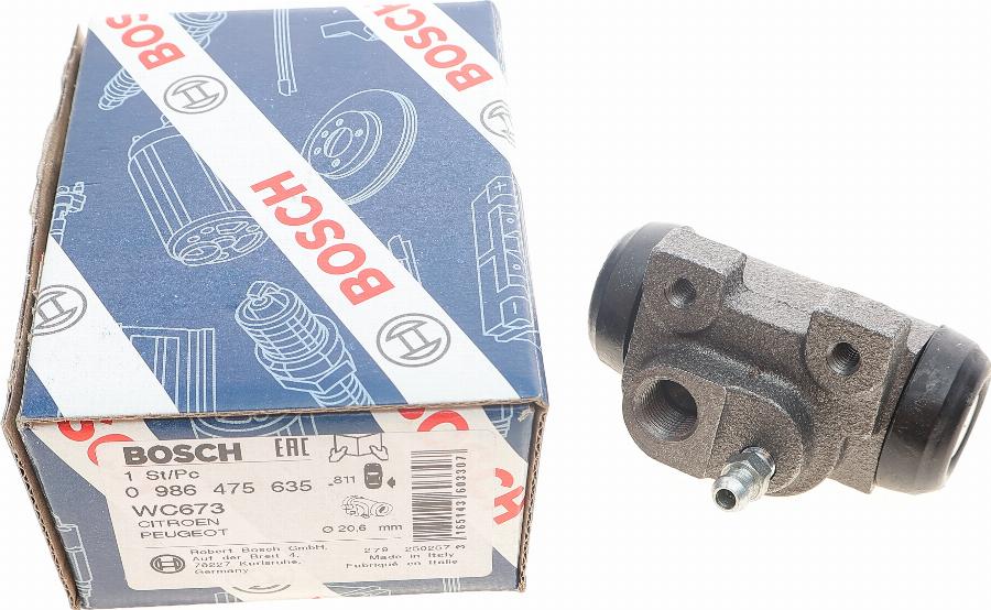 BOSCH 0 986 475 635 - Колесный тормозной цилиндр parts5.com