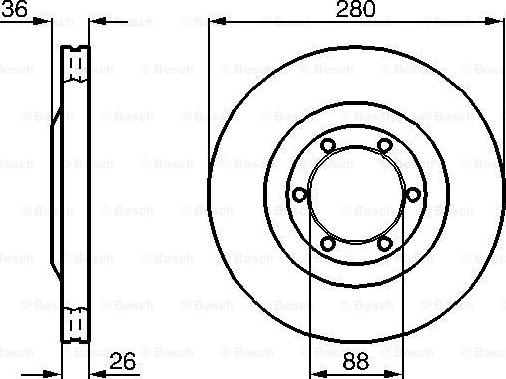 BOSCH 0 986 478 437 - Тормозной диск parts5.com