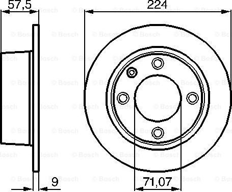 BOSCH 0 986 478 604 - Тормозной диск parts5.com