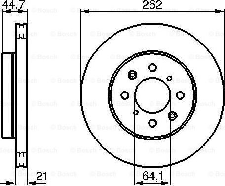 BOSCH 0 986 479 B23 - Тормозной диск parts5.com