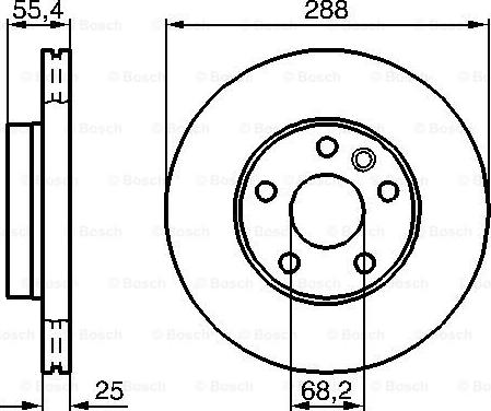 BOSCH 0 986 478 893 - Тормозной диск parts5.com