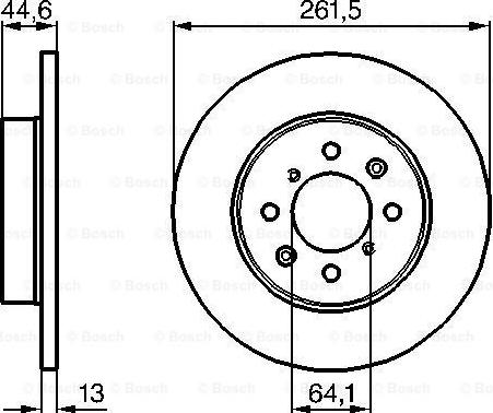 BOSCH 0 986 478 889 - Тормозной диск parts5.com