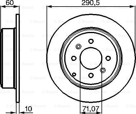 BOSCH 0 986 478 877 - Тормозной диск parts5.com