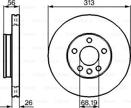 BOSCH 0 986 478 296 - Тормозной диск parts5.com