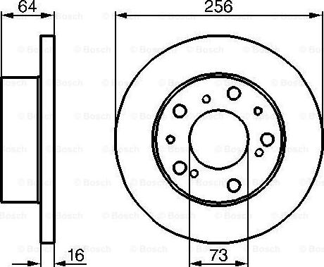 BOSCH 0 986 479 B24 - Тормозной диск parts5.com