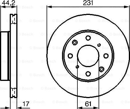 BOSCH 0 986 478 203 - Тормозной диск parts5.com