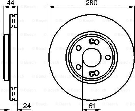 BOSCH 0 986 478 734 - Brake Disc parts5.com