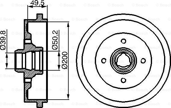 BOSCH 0 986 477 041 - Тормозной диск parts5.com