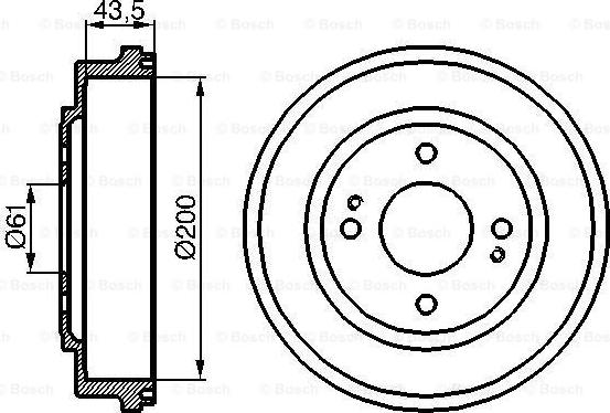 BOSCH 0 986 477 081 - Тормозной барабан parts5.com