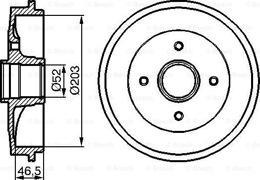 BOSCH 0 986 477 124 - Тормозной барабан parts5.com