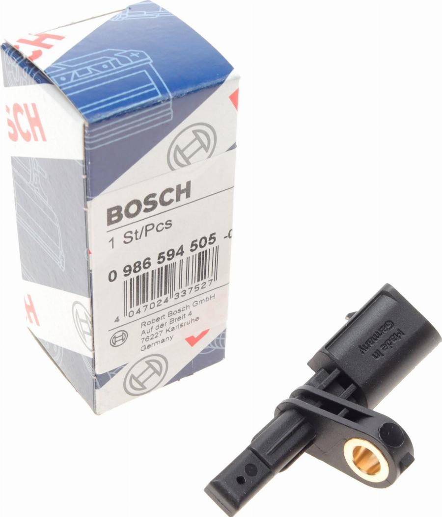 BOSCH 0 986 594 505 - Датчик ABS, частота вращения колеса parts5.com