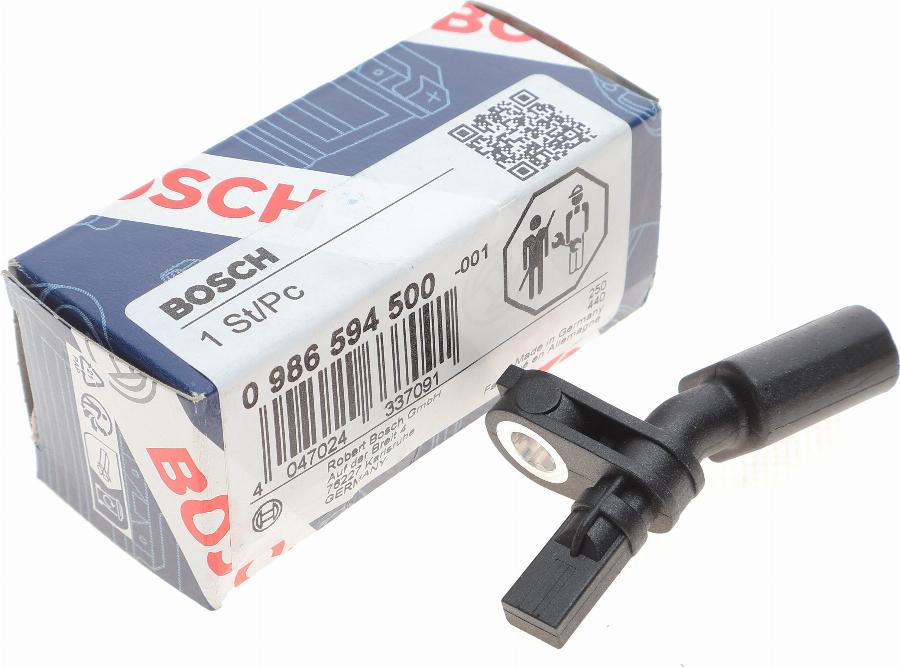 BOSCH 0 986 594 500 - Датчик ABS, частота вращения колеса parts5.com