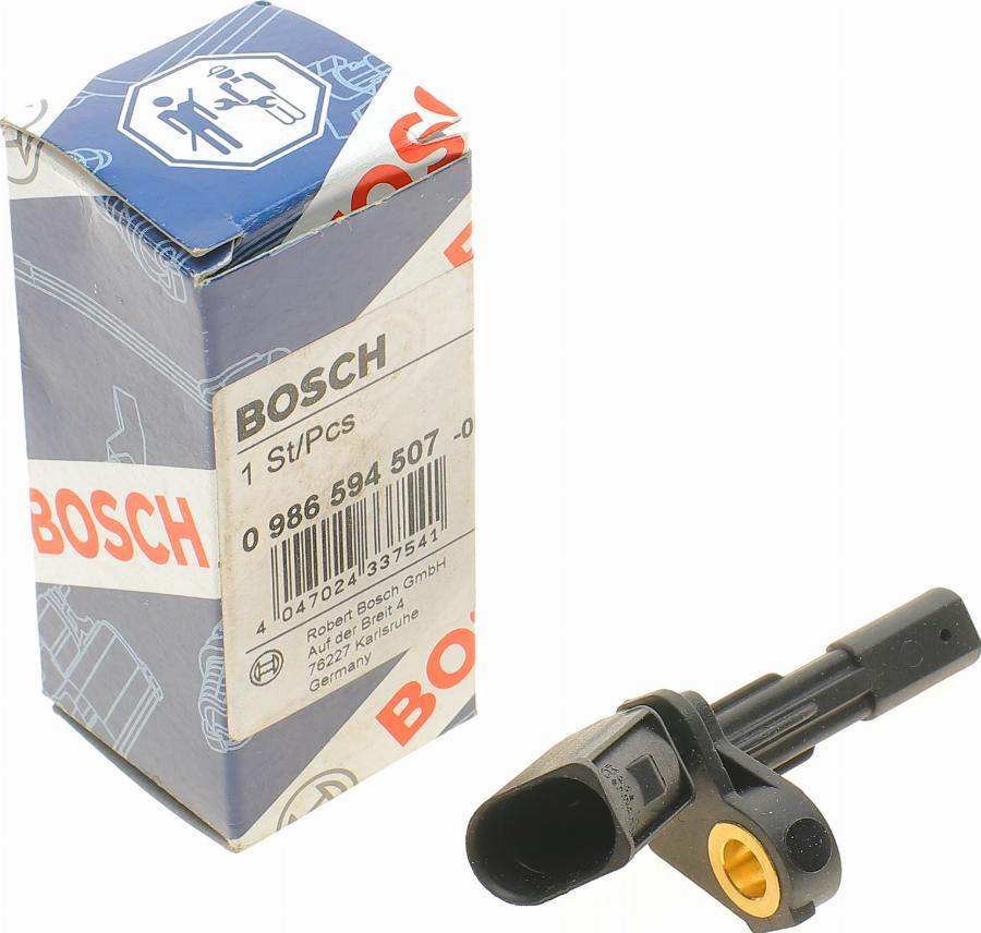 BOSCH 0 986 594 507 - Датчик ABS, частота вращения колеса parts5.com