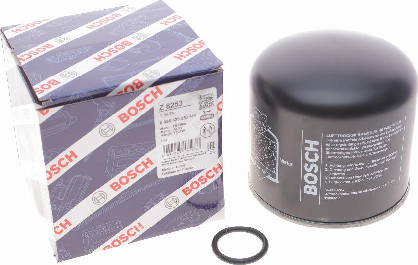 BOSCH 0 986 628 253 - Патрон осушителя воздуха, пневматическая система parts5.com