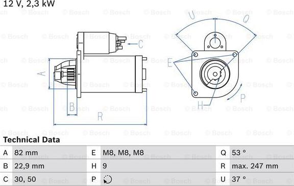 BOSCH 0 986 018 960 - Стартер parts5.com