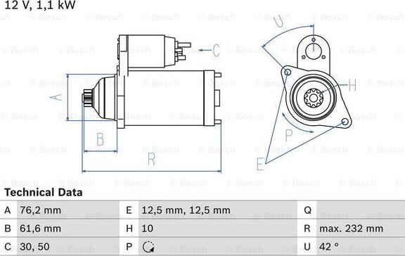 BOSCH 0 986 018 920 - Стартер parts5.com