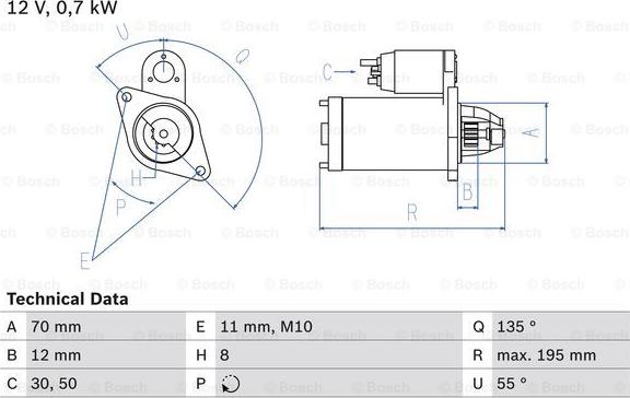 BOSCH 0 986 018 630 - Motor de arranque parts5.com