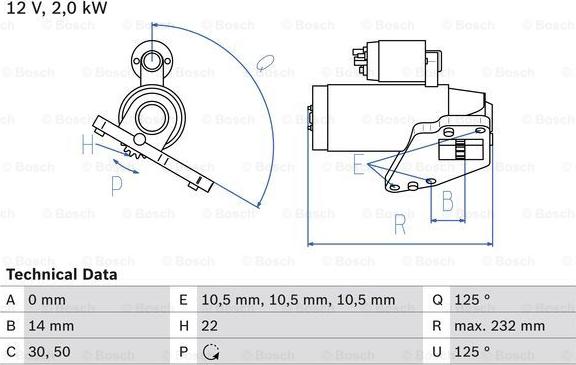 BOSCH 0 986 024 710 - Стартер parts5.com