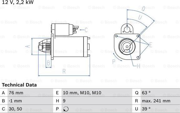 BOSCH 0 986 021 620 - Стартер parts5.com