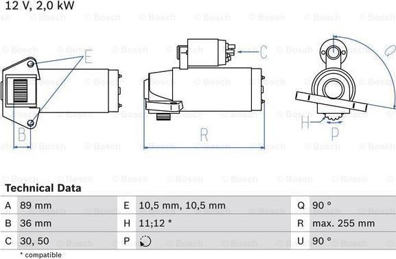 BOSCH 0 986 021 810 - Стартер parts5.com