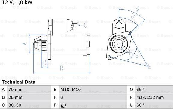 BOSCH 0 986 023 230 - Стартер parts5.com