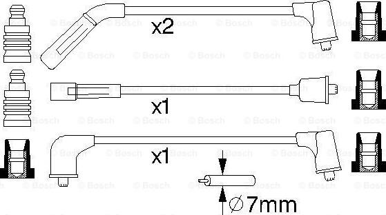 BOSCH 0 986 356 988 - Комплект проводов зажигания parts5.com