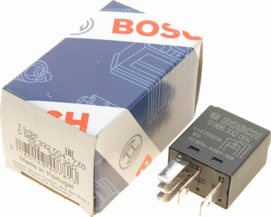 BOSCH 0 986 332 004 - Реле, рабочий ток parts5.com