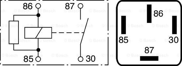 BOSCH 0 986 332 030 - Реле, рабочий ток parts5.com