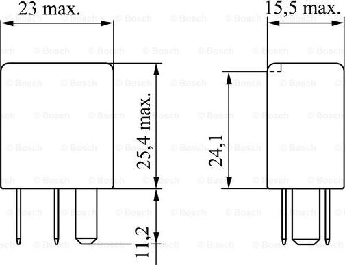 BOSCH 0 986 332 021 - Реле, рабочий ток parts5.com