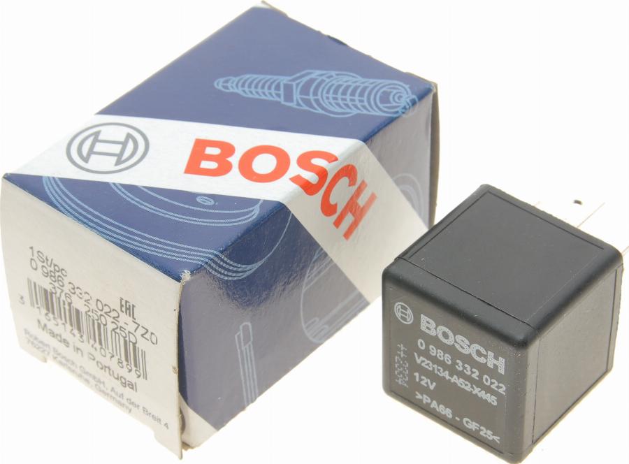 BOSCH 0 986 332 022 - Реле, рабочий ток parts5.com