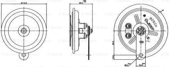 BOSCH 0 986 320 301 - Звуковой сигнал parts5.com