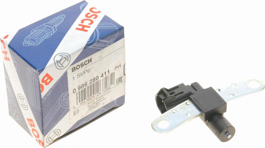 BOSCH 0 986 280 411 - Датчик импульсов, коленвал parts5.com