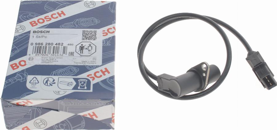 BOSCH 0 986 280 482 - Датчик импульсов, коленвал parts5.com